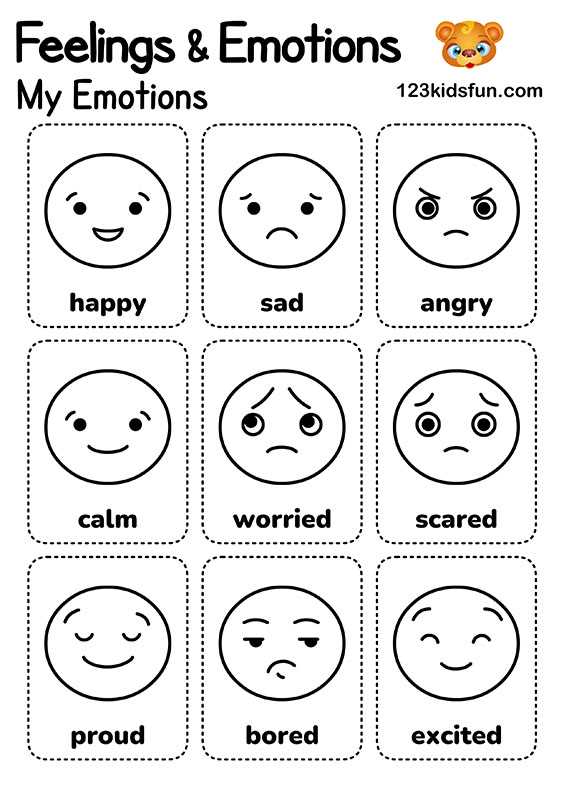 emotions make a face activity printable emotions make a face activity printable