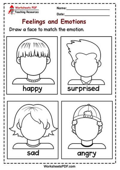 emotions make a face activity printable emotions make a face activity printable