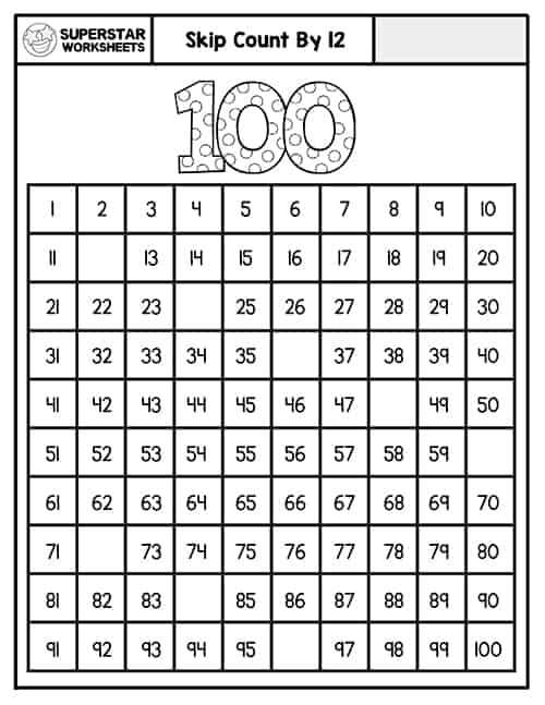 empty hundreds chart printable empty hundreds chart printable
