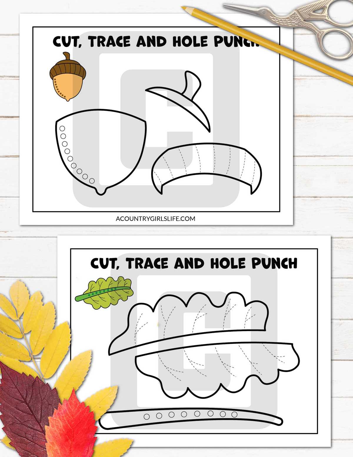 fall activities for preschoolers printable