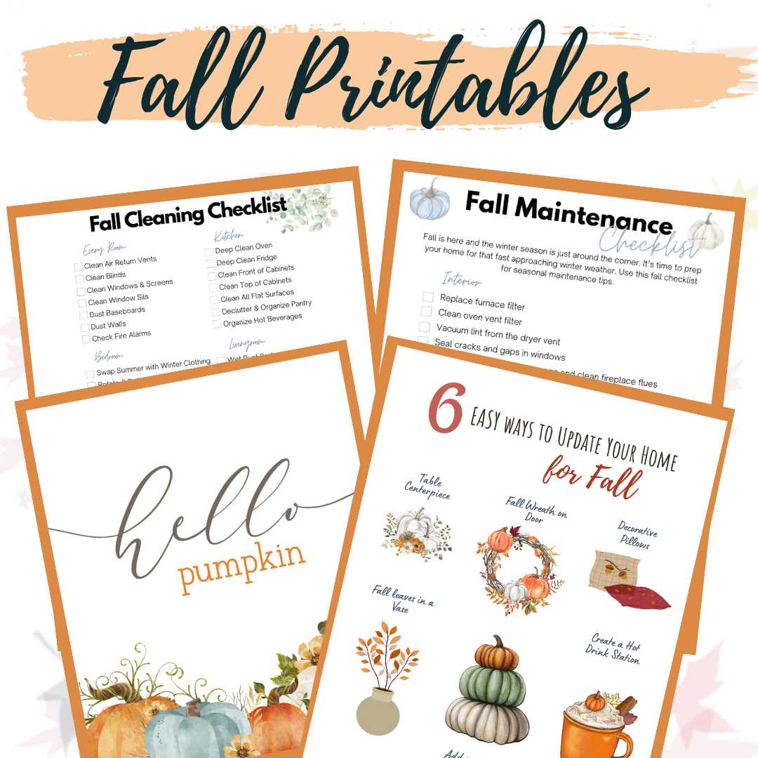 fall cleaning checklist printable fall cleaning checklist printable