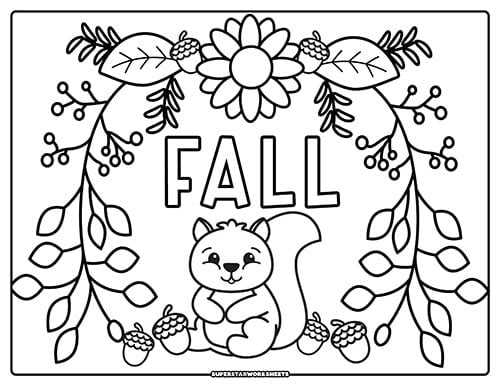 fall color pages printable fall color pages printable