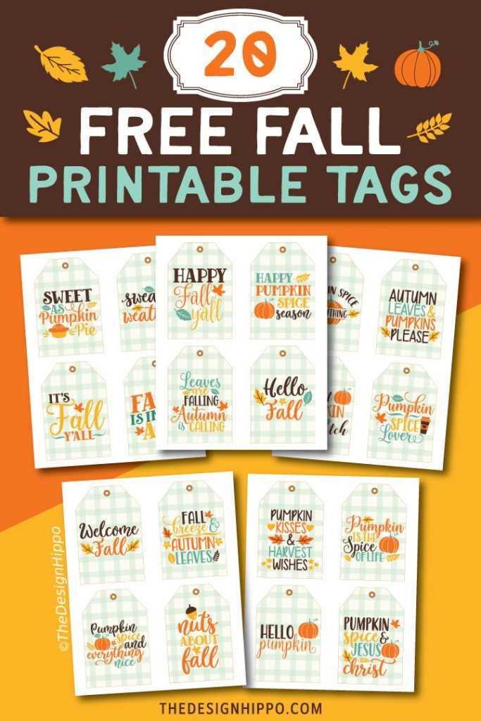 fall gift tags printable free fall gift tags printable free