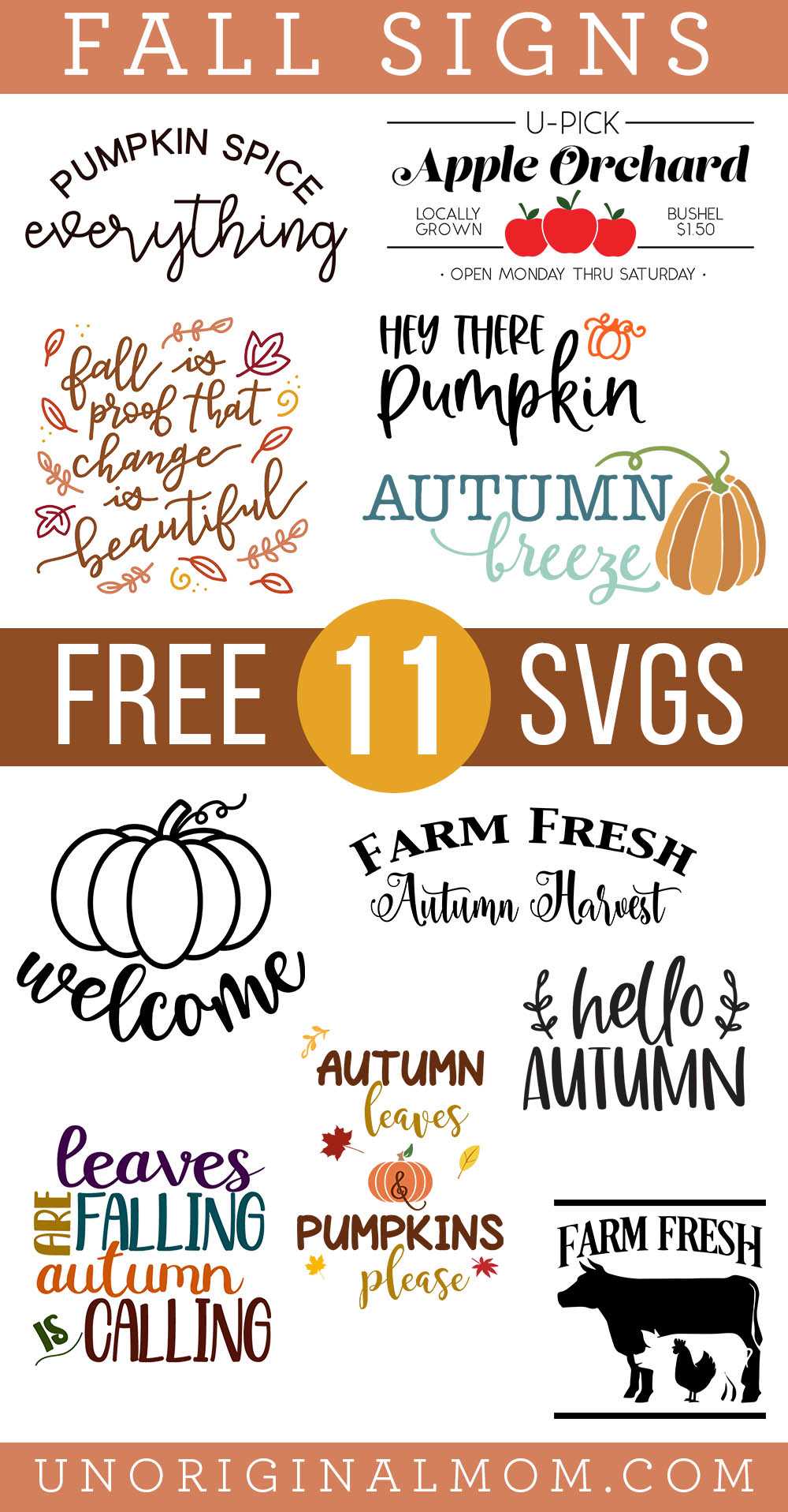 fall printable signs