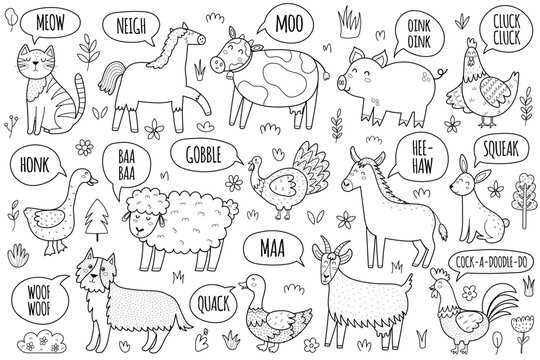 farm animals coloring pages free printable