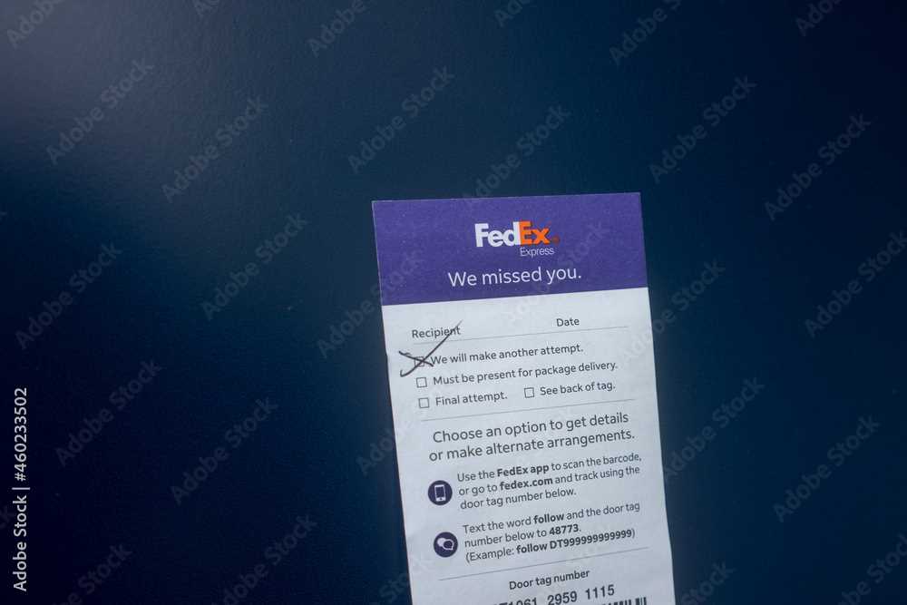fedex door tag printable fedex door tag printable