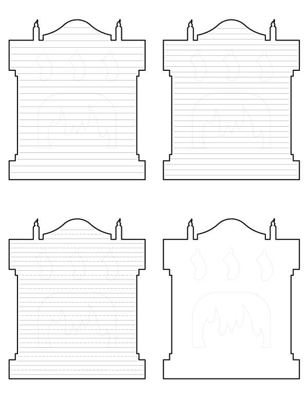 fireplace template printable