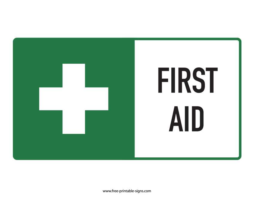 first aid printables first aid printables