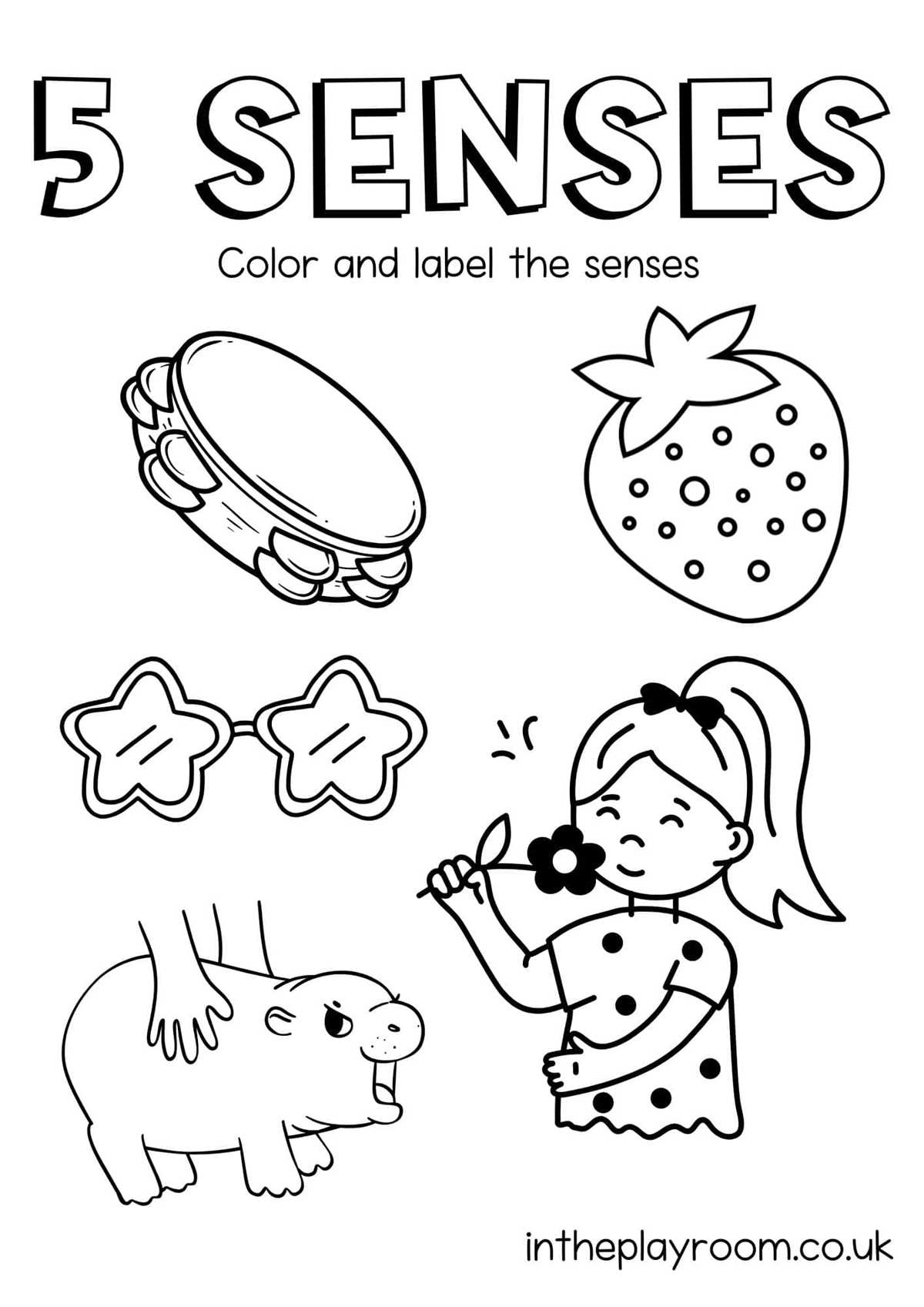 five senses activities for preschool printables
