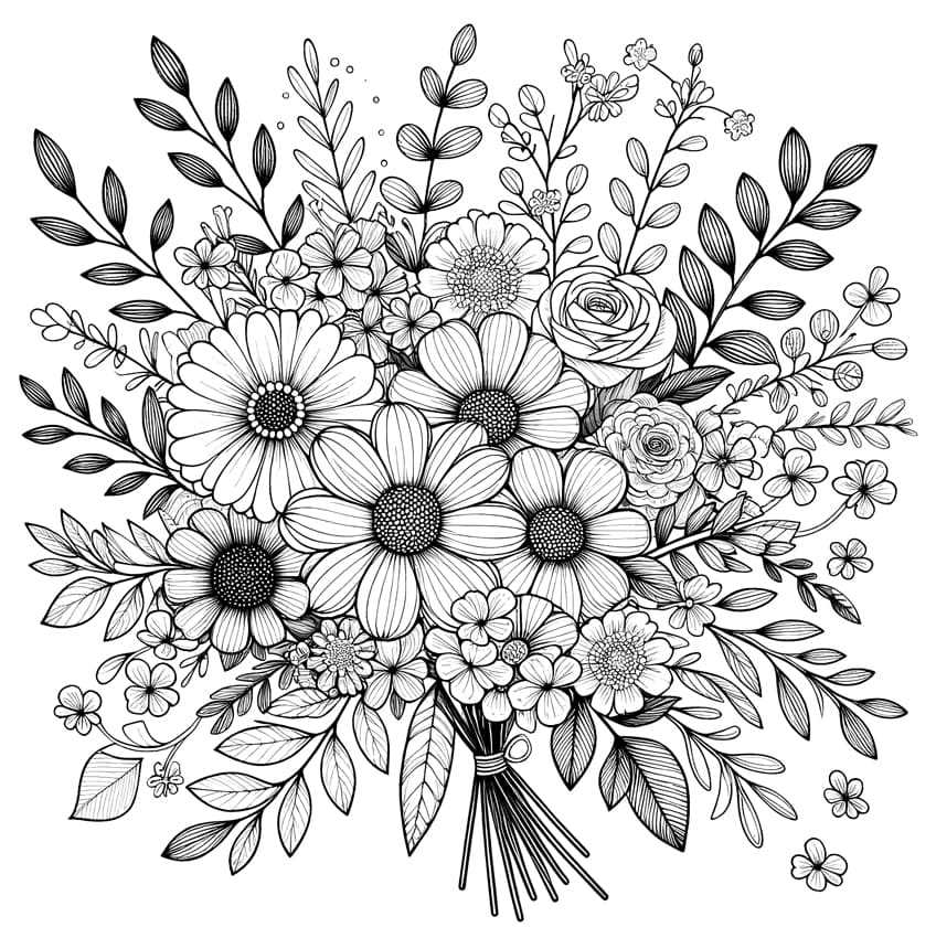 flower color pages free printable flower color pages free printable