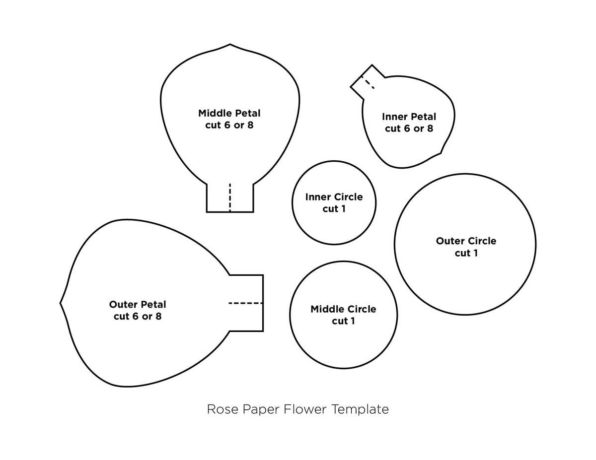 flower petal printable template