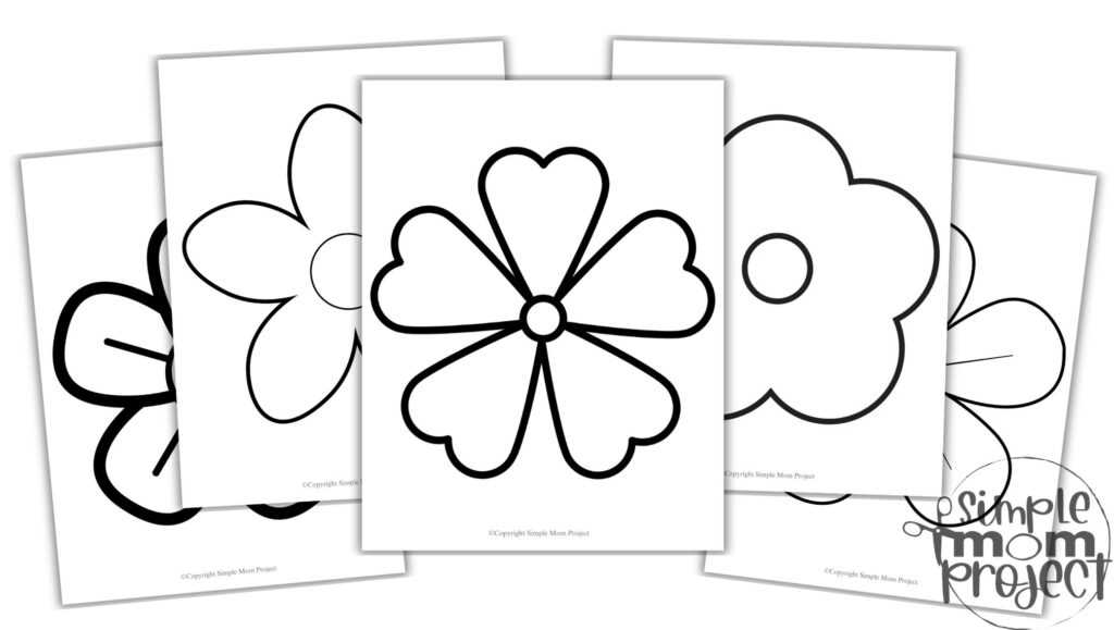 flower petal printable template