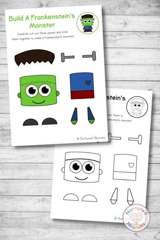 frankenstein template printable frankenstein template printable