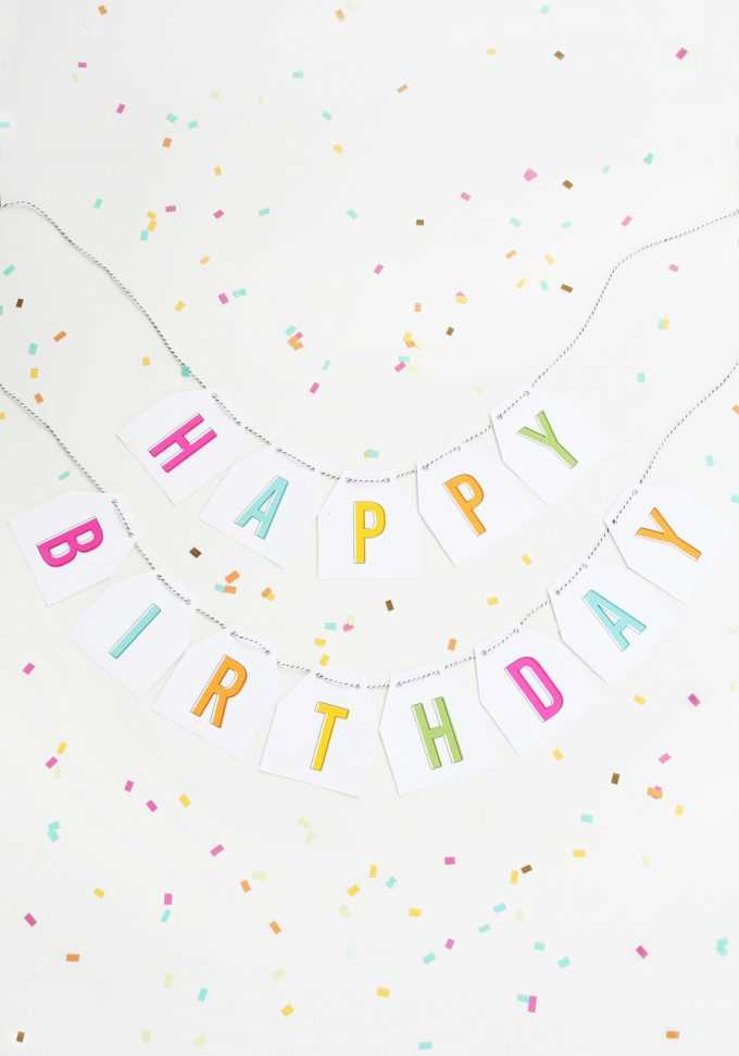free birthday printable banner