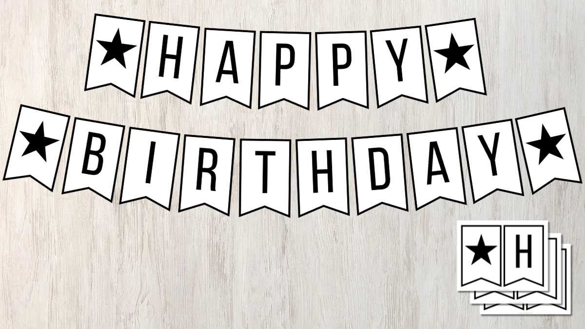 free birthday printable banner