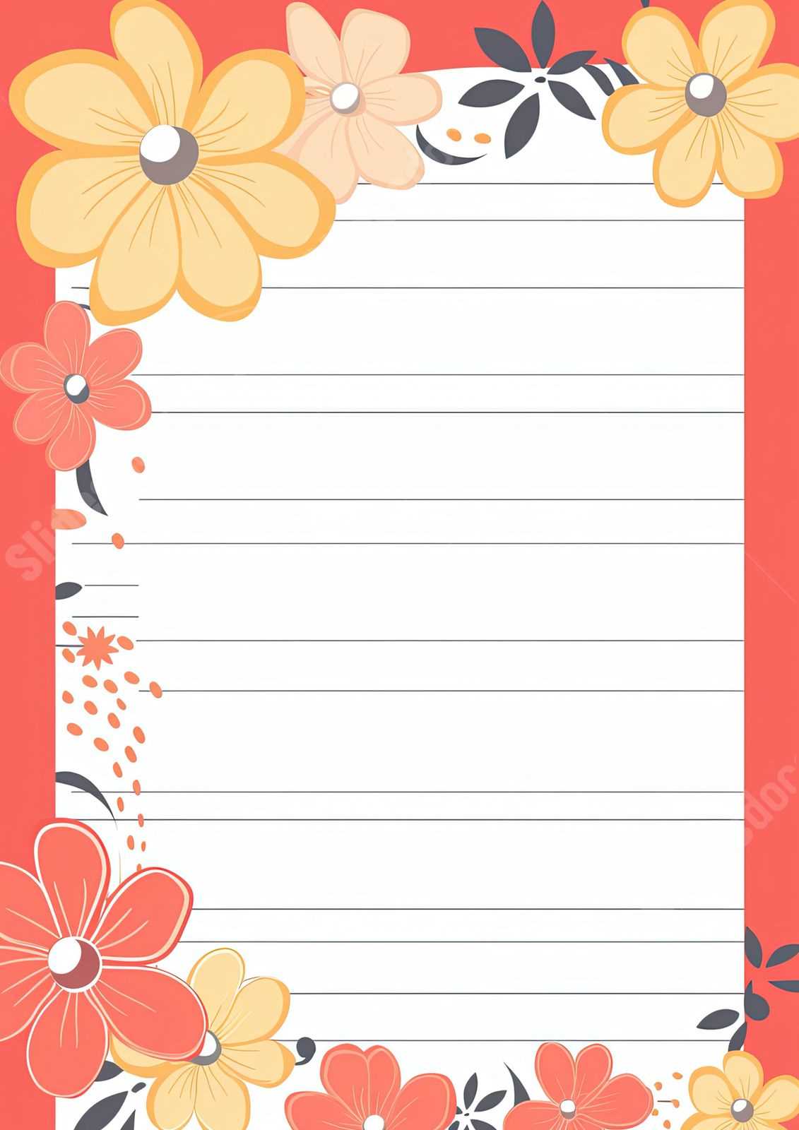 free cute printable notebook paper