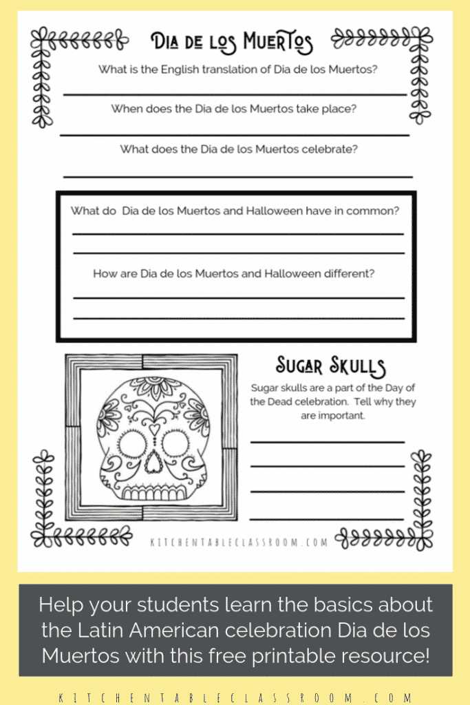 free day of the dead printables
