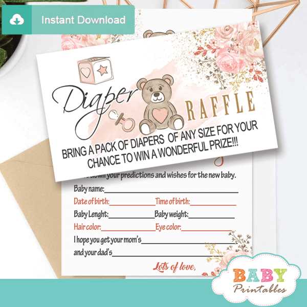 free diaper raffle tickets printable free diaper raffle tickets printable