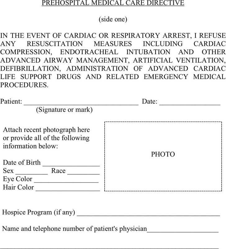 free dnr printable forms free dnr printable forms