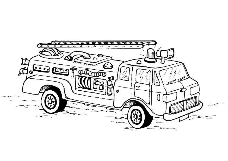 free fire truck printables
