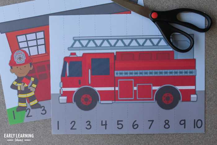 free fire truck printables
