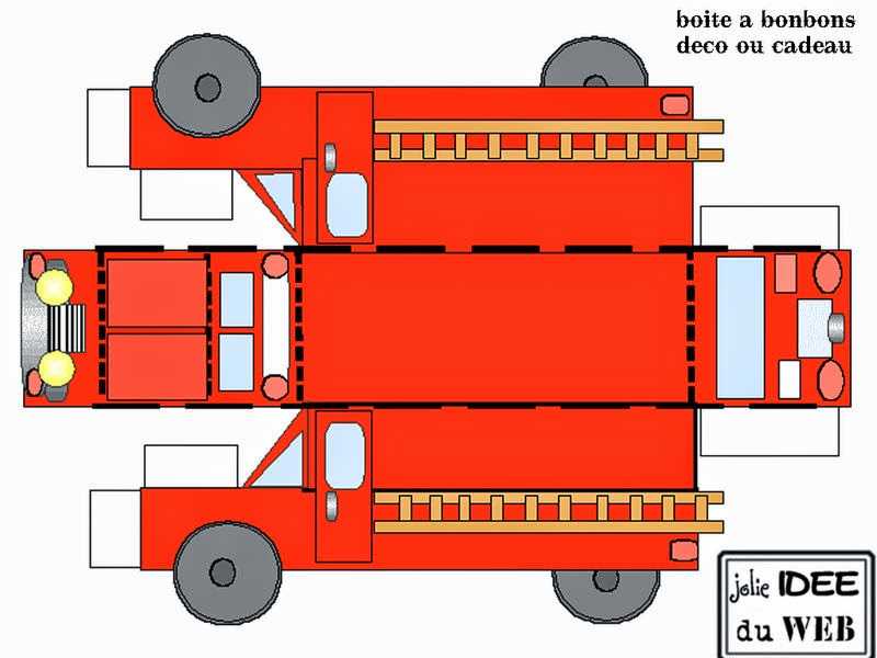 free fire truck printables