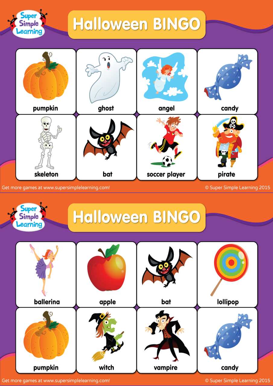 free halloween bingo printable
