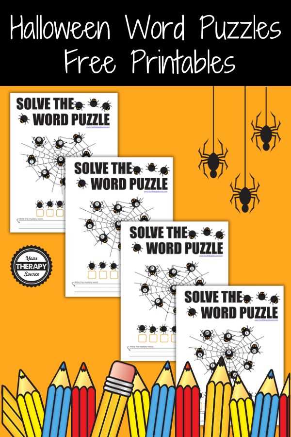 free halloween crossword puzzles printable