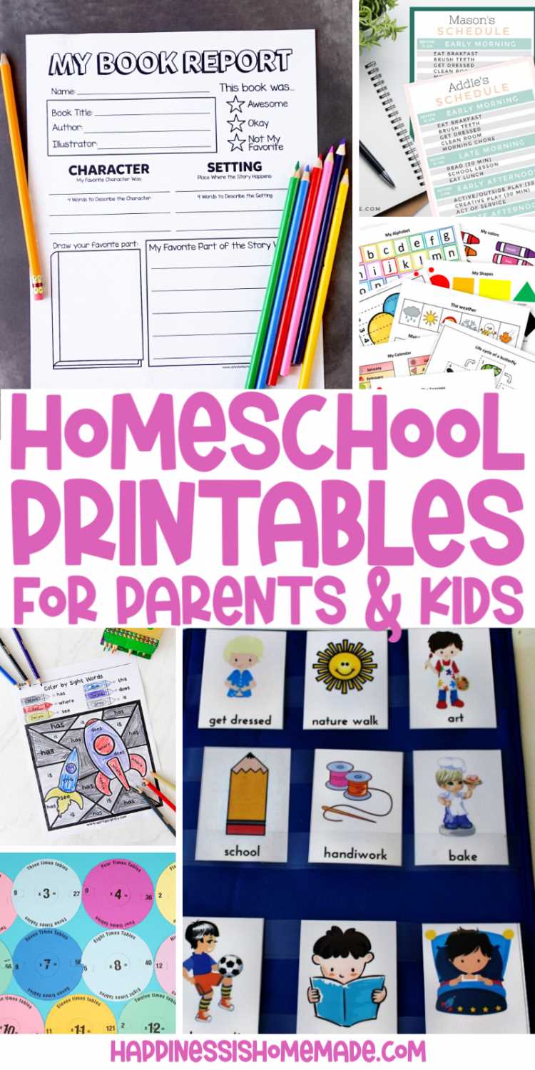 free homeschooling printables