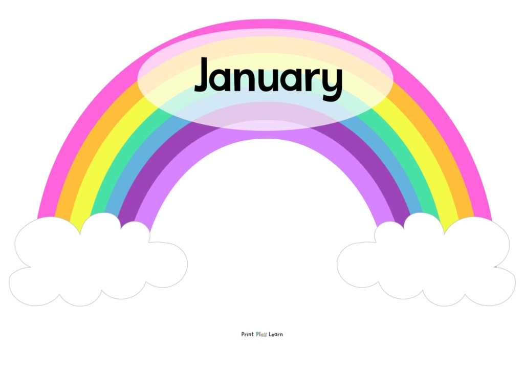 free months of the year printables