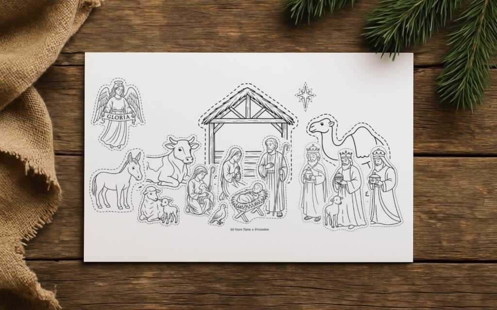 free nativity scene printables free nativity scene printables