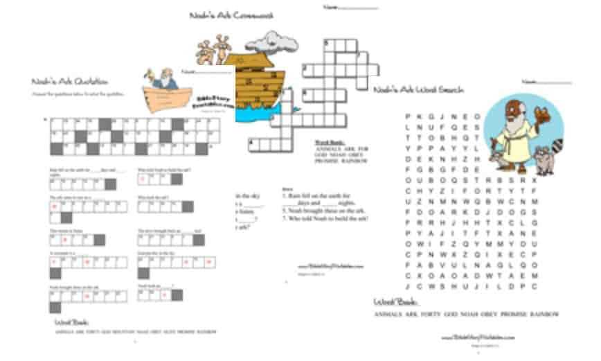 free noahs ark printable free noahs ark printable