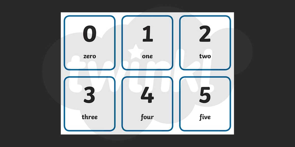 free number cards printable
