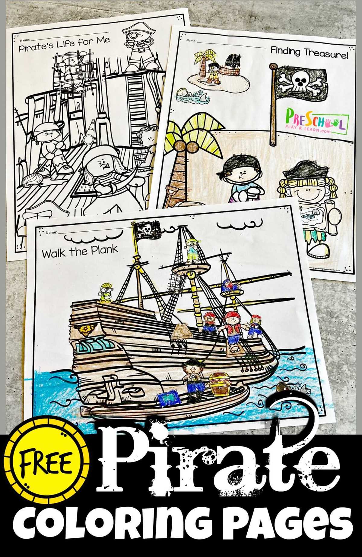 free pirate coloring printables free pirate coloring printables