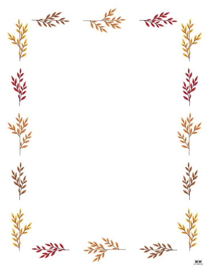 free printable autumn borders free printable autumn borders
