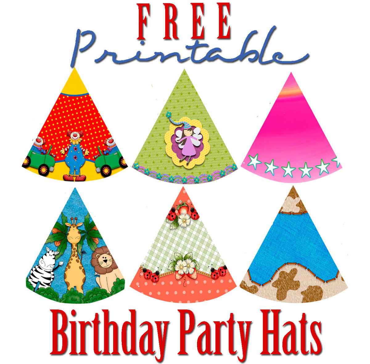 free printable birthday hat