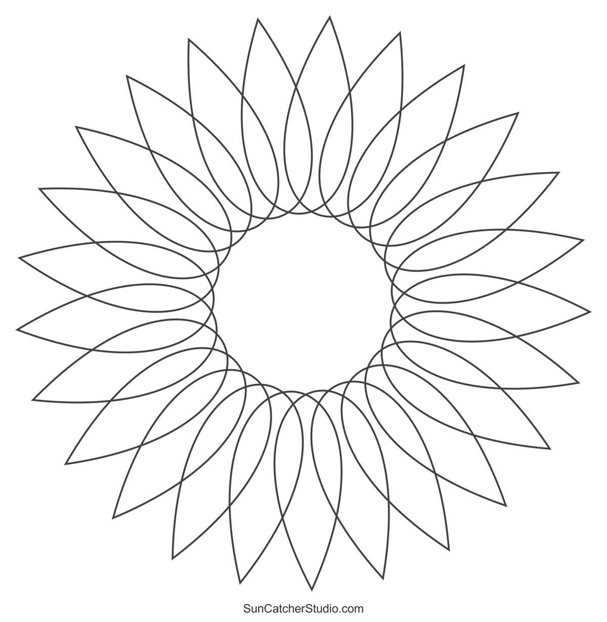 free printable blank mandala template printable