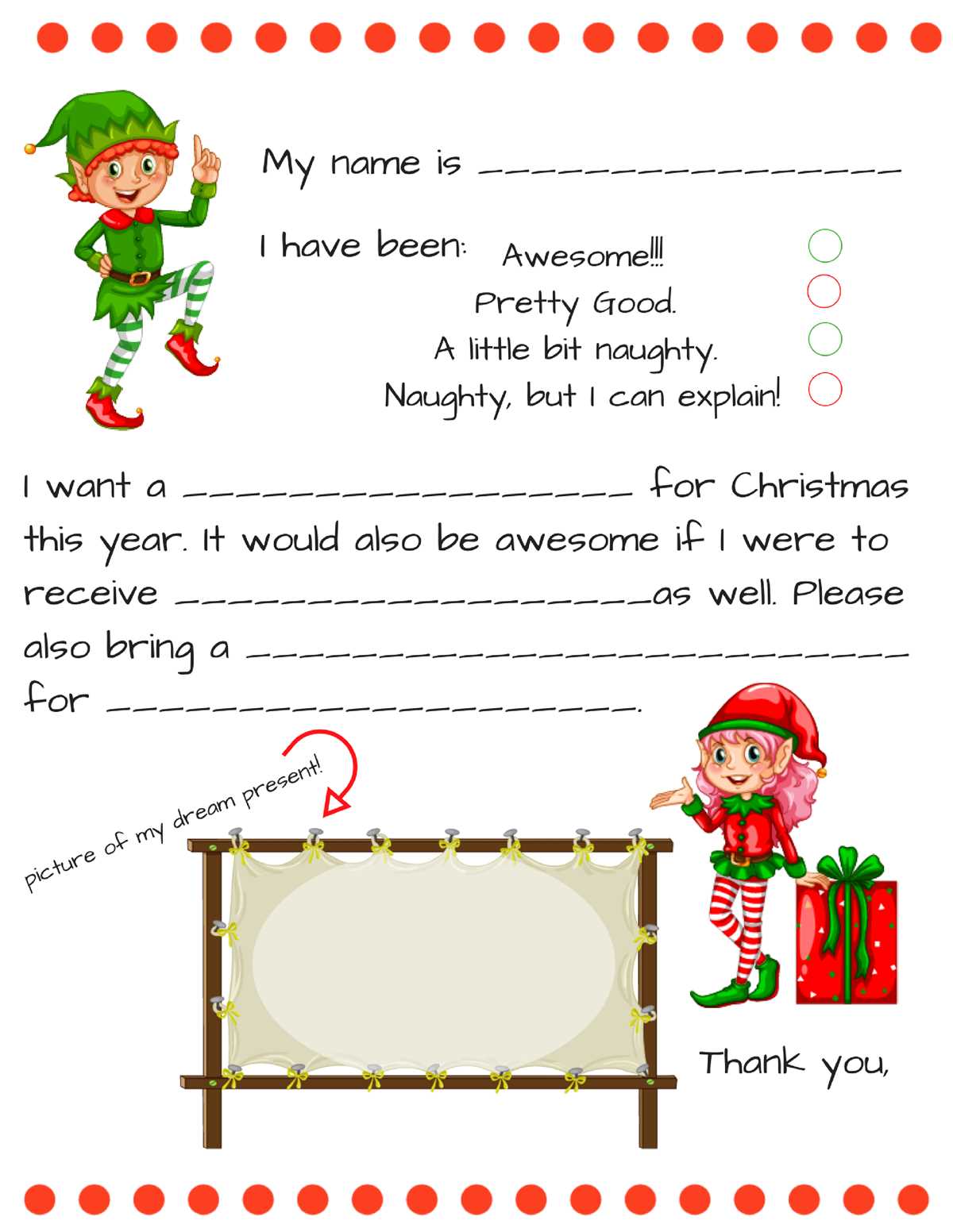 free printable blank santa letter template free printable blank santa letter template