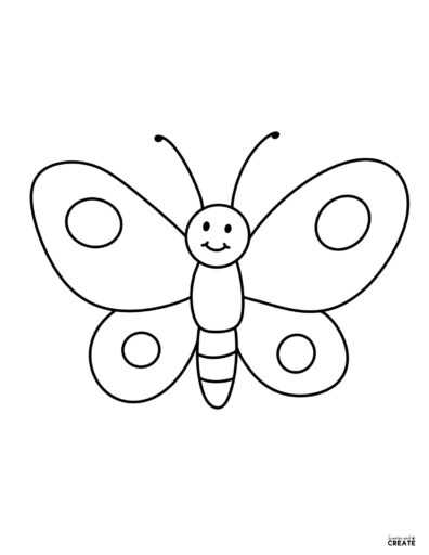 free printable butterfly stencil printable