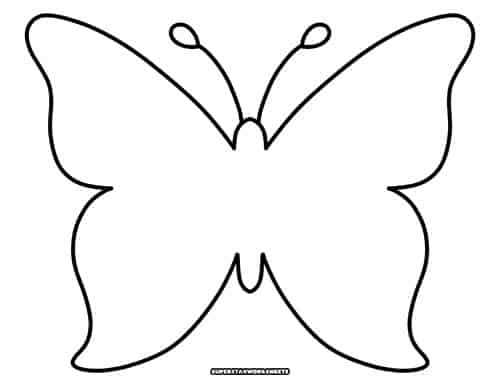 free printable butterfly stencil printable