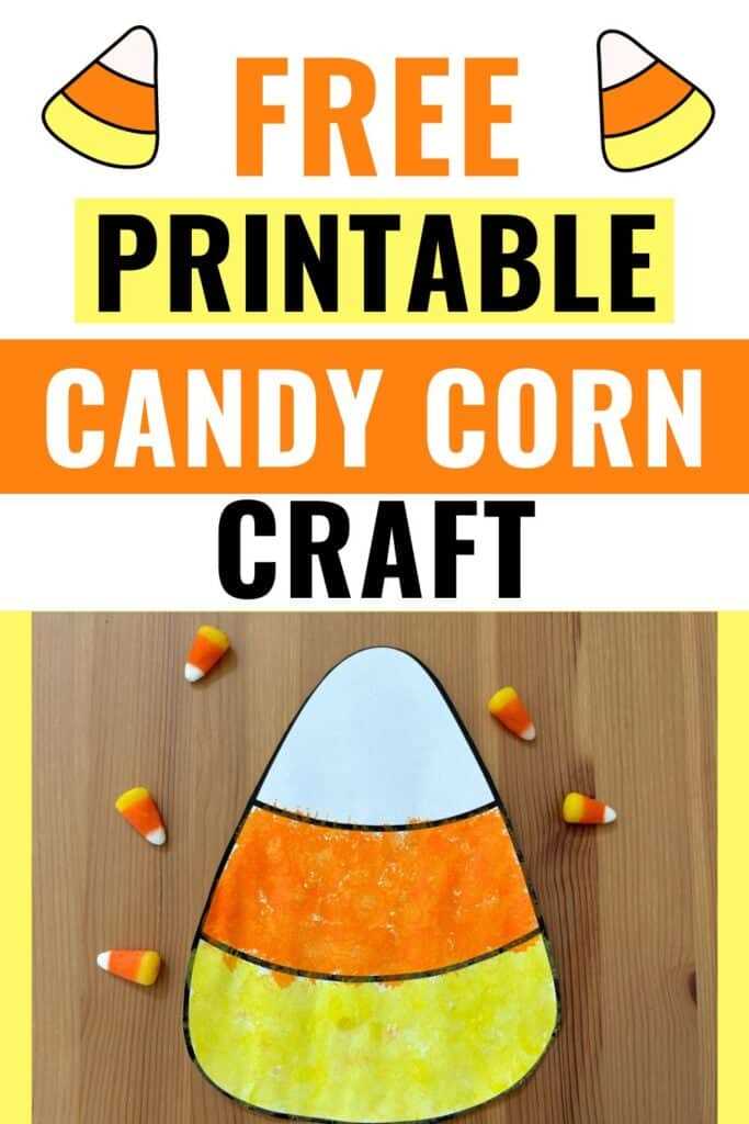 free printable candy corn template free printable candy corn template