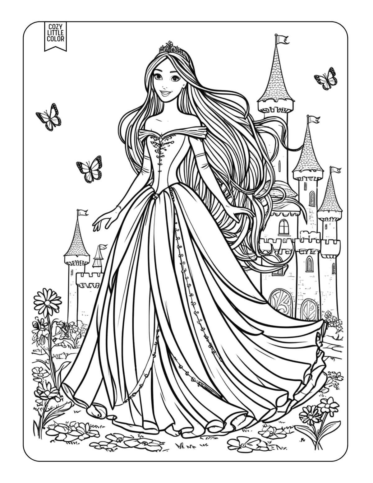 free printable castle coloring pages