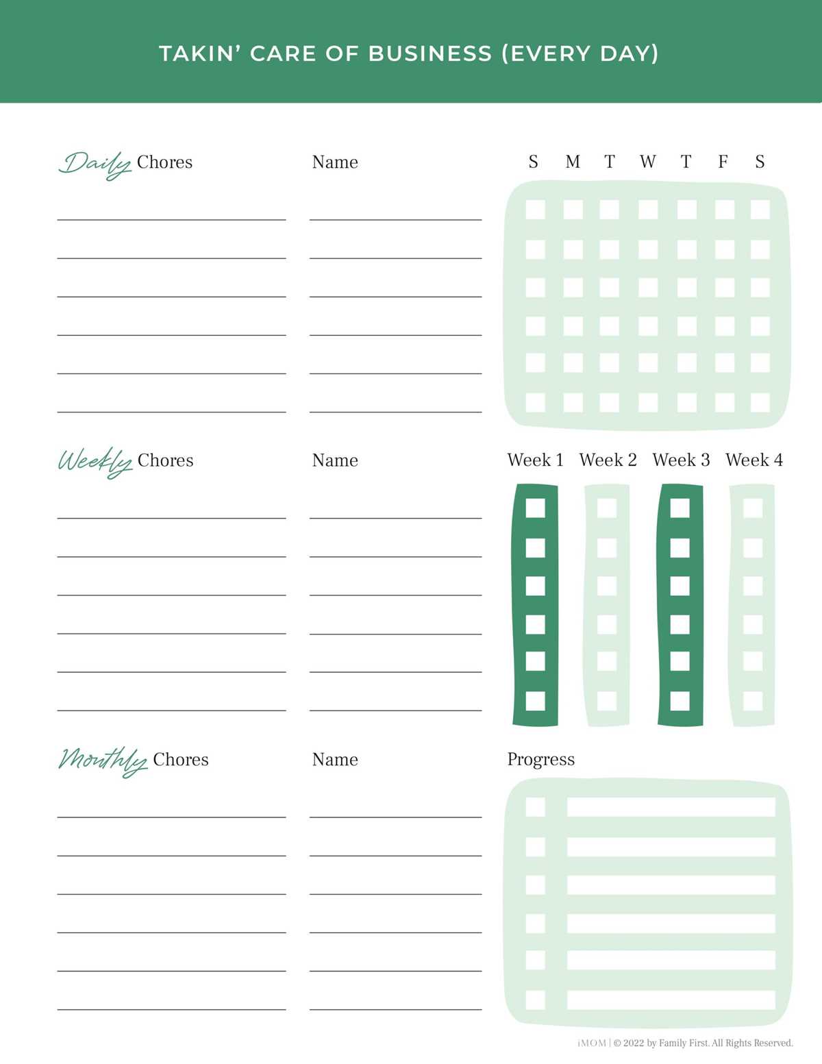 free printable chore list free printable chore list