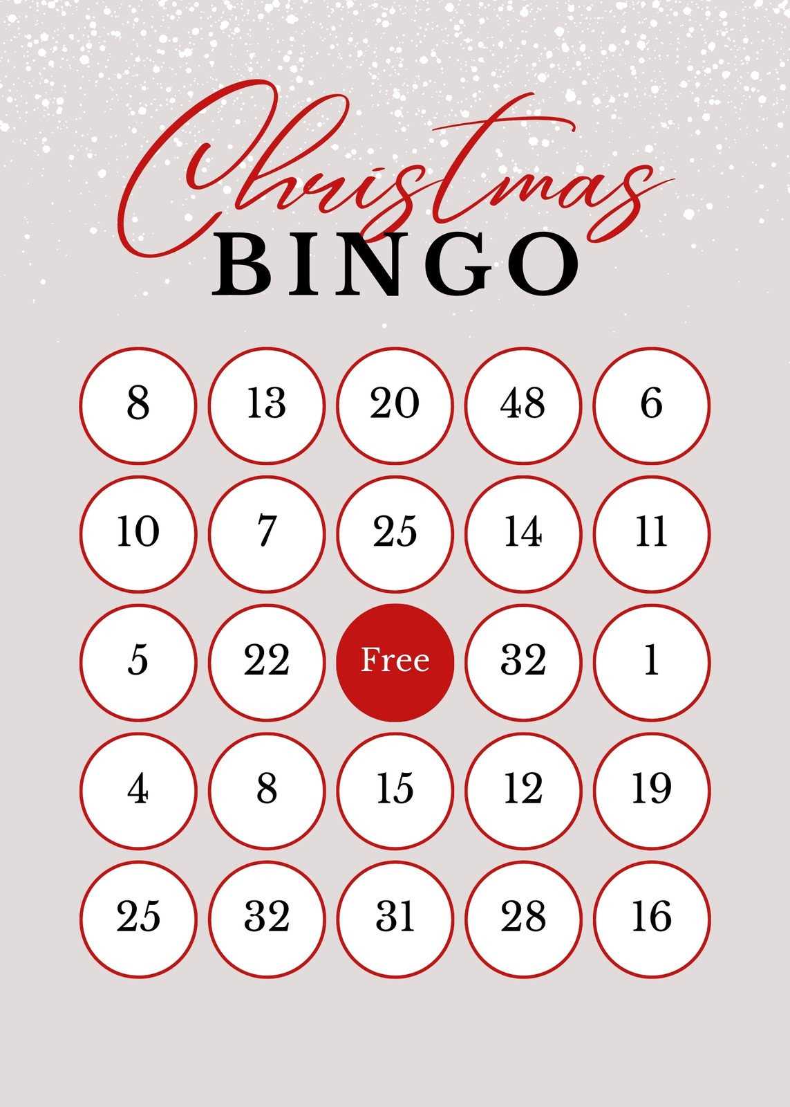 free printable christmas bingo cards with numbers free printable christmas bingo cards with numbers