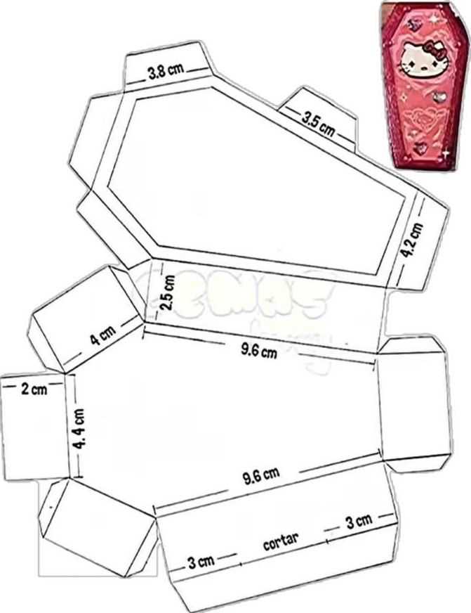 free printable coffin template printable