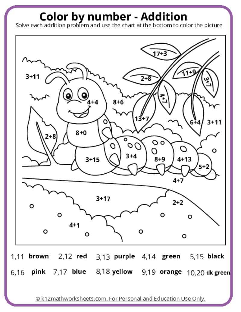 free printable color by number for first grade free printable color by number for first grade