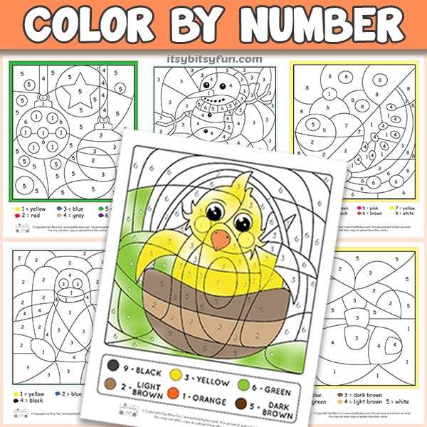 free printable color by number