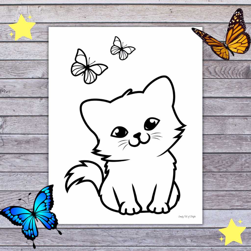 free printable coloring pages kittens