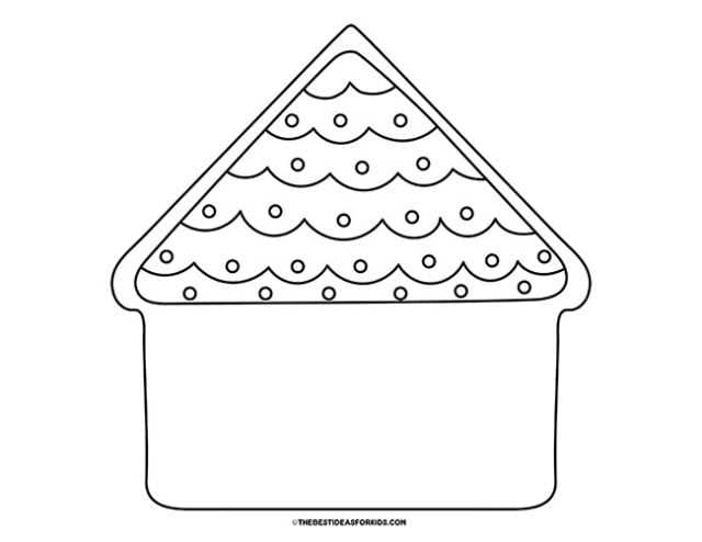 free printable coloring pages of gingerbread houses