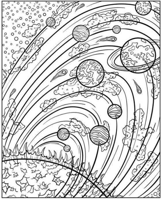 free printable coloring pages solar system